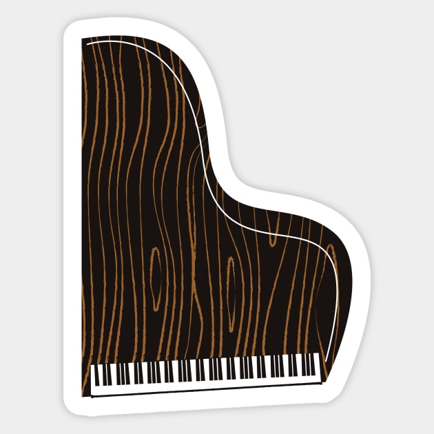 Piano Sticker by NewWorldIsHere